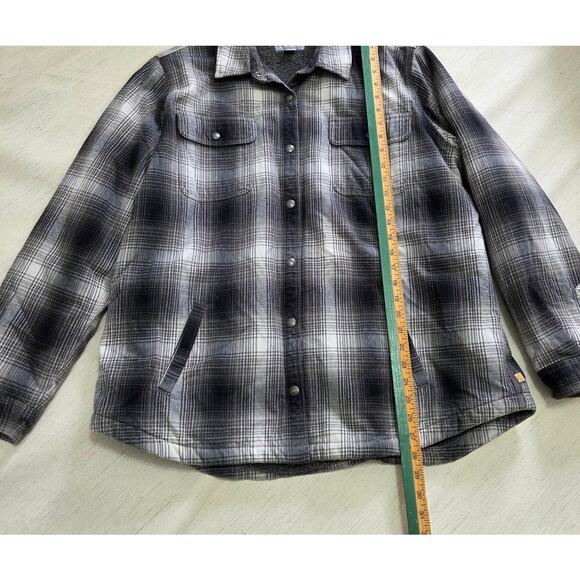 Carhartt Boy's Flannel Button Up Plaid Jacket Size 20 XXL - Picture 5 of 9